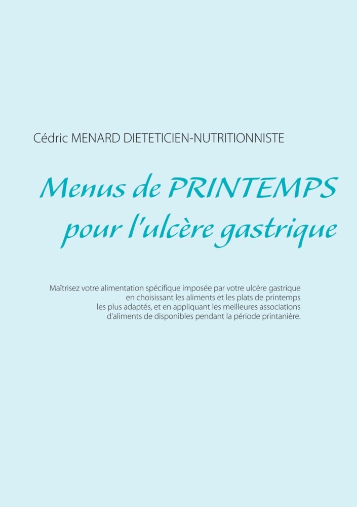Menus de printemps pour l'ulcère gastrique main product photo