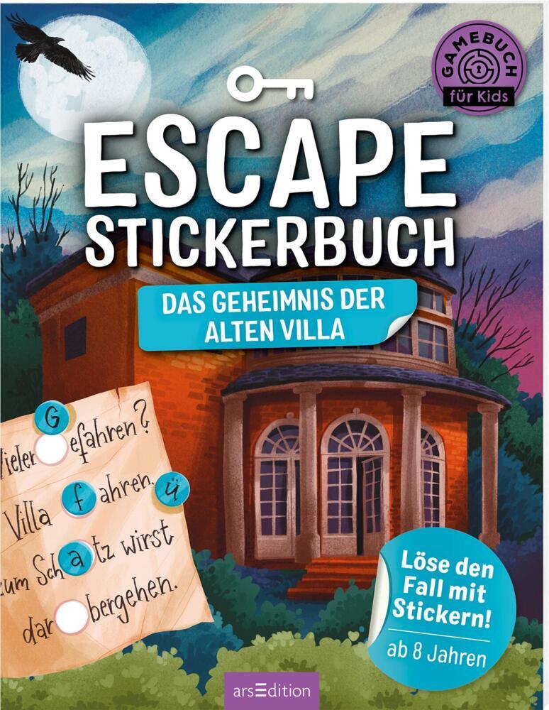 Escape-Stickerbuch - Das Geheimnis der alten Villa main product photo
