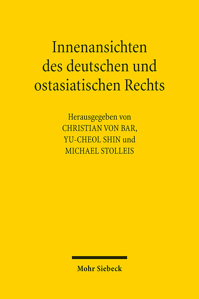 Innenansichten des deutschen und ostasiatischen Rechts main product photo