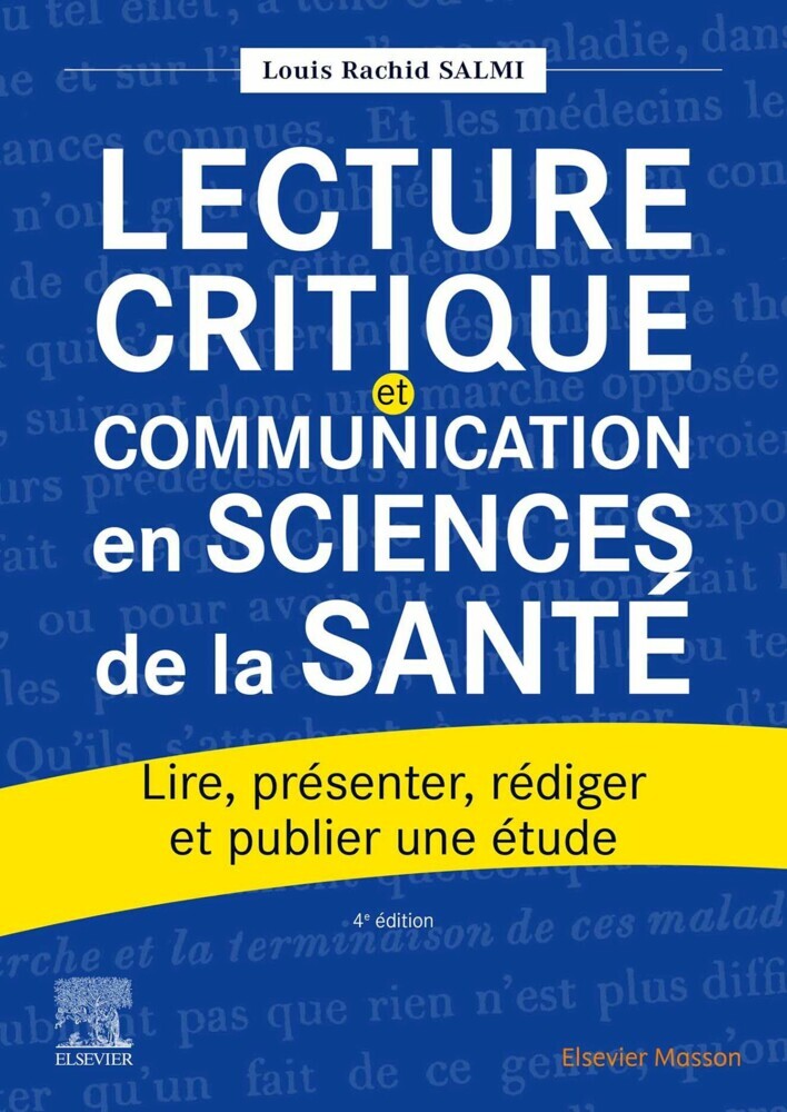 Lecture critique et communication en sciences de la santé main product photo