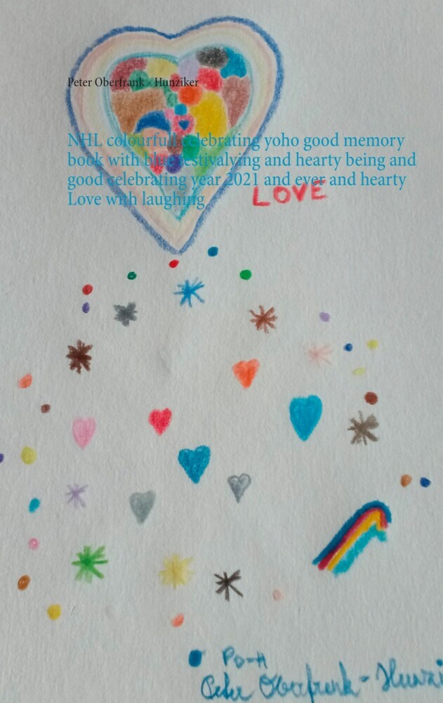 NHL colourfull celebrating yoho good memory book with blue festivalying and hearty being and good celebrating year 2021 and ever and hearty Love with laughing main product photo