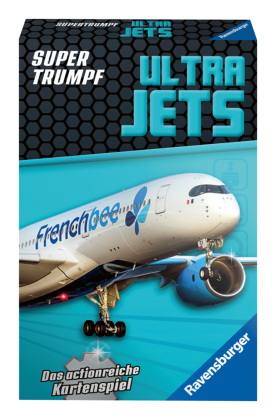 Ravensburger Kartenspiel, Supertrumpf Ultra Jets 20690, Quartett und Trumpf-Spiel für Technik-Fans ab 7 Jahren
