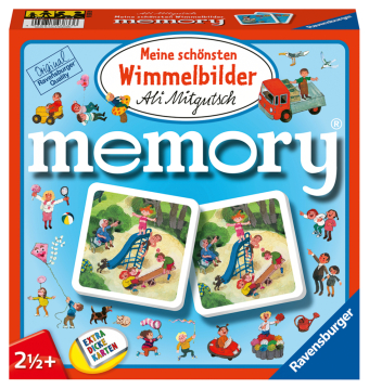 Ravensburger 81297 - Meine schönsten Wimmelbilder memory® der Spieleklassiker für alle Wimmelbilder Fans, Merkspiel für 2-4 Spieler ab 2 Jahren