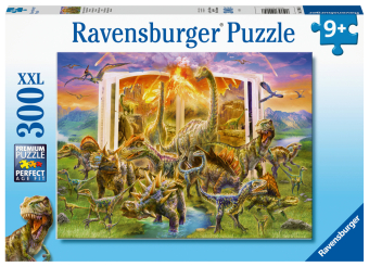 Ravensburger Kinderpuzzle - 12905 Lexikon der Urzeit - Dinosaurier-Puzzle für Kinder ab 9 Jahren, mit 300 Teilen im XXL-Format