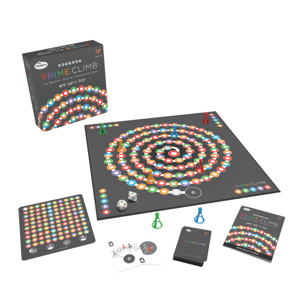 ThinkFun - 76429 - Prime Climb - Das farbenfrohe Mathespiel für Jungen und Mädchen ab 10 Jahren, auch für Erwachsene. Spielerisches Mathematiktraining für das Gehirn. main product photo