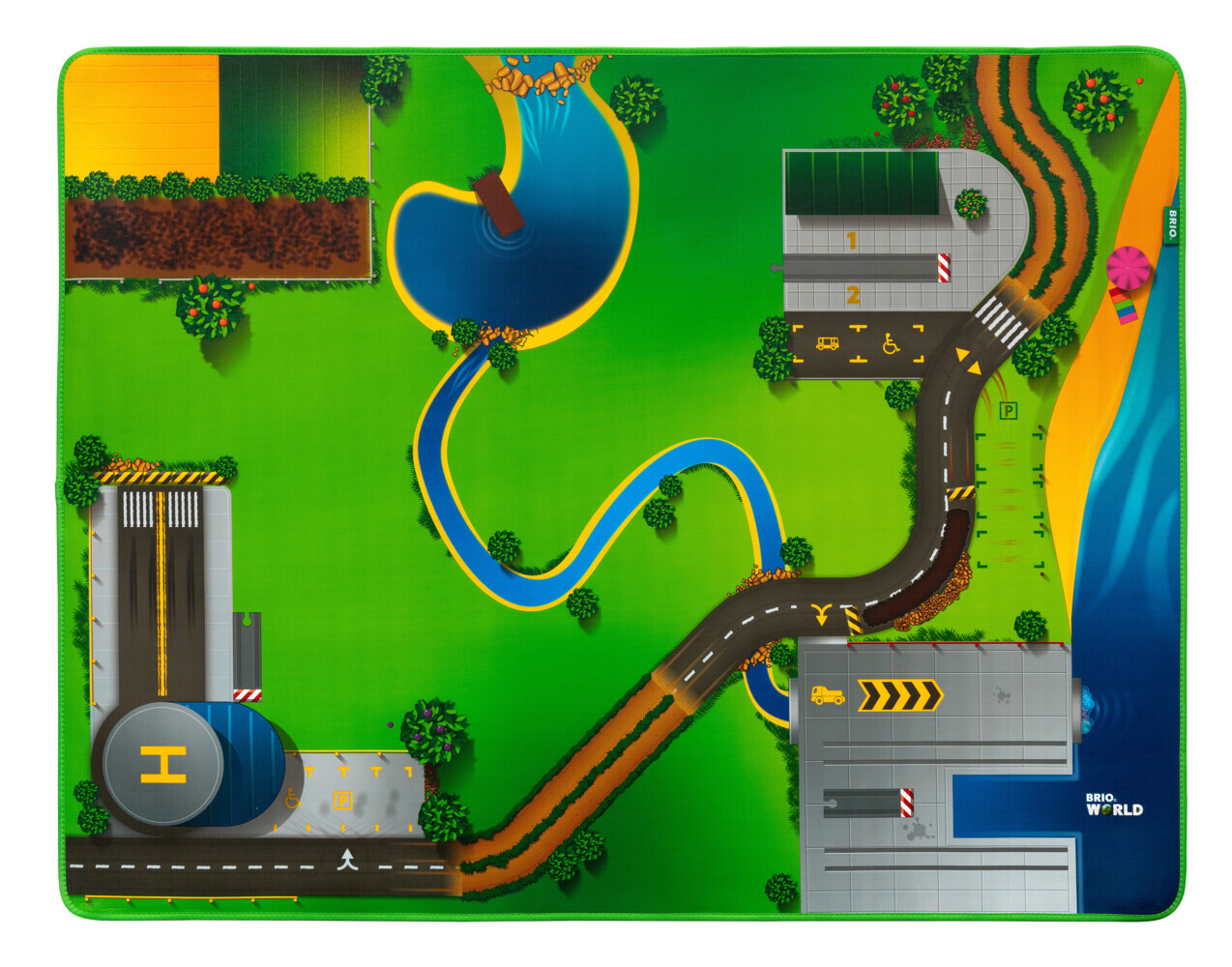 BRIO World 33994 Eisenbahn-Spielmatte - Zubehör für die BRIO Holzeisenbahn - Empfohlen ab 3 Jahren main product photo