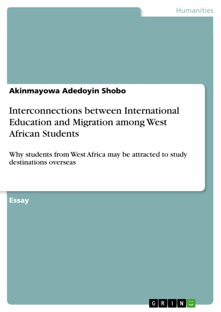 Interconnections between International Education and Migration among West African Students main product photo