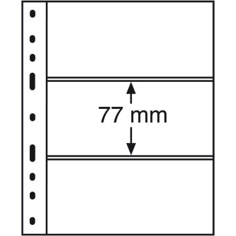 Kunststoffhüllen OPTIMA, 2er Einteilung, glasklar, 10er Pack