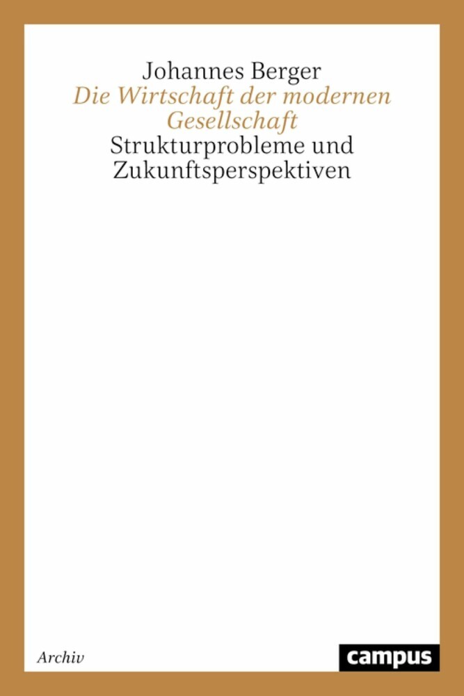 Die Wirtschaft der modernen Gesellschaft main product photo