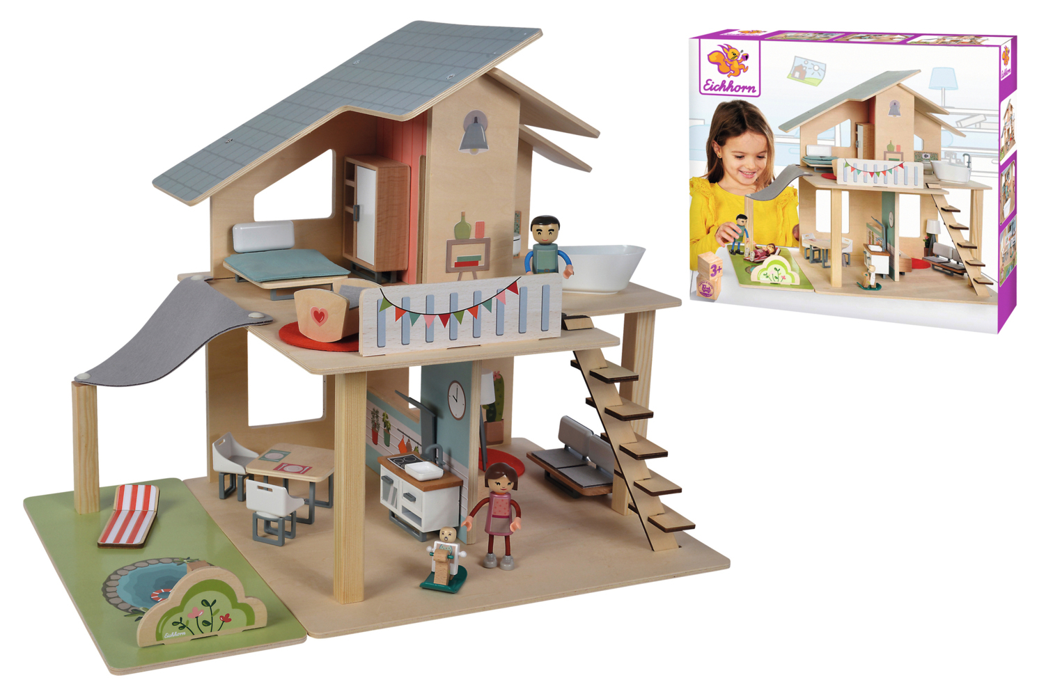 Eichhorn Puppenhaus mit Möbeln main product photo
