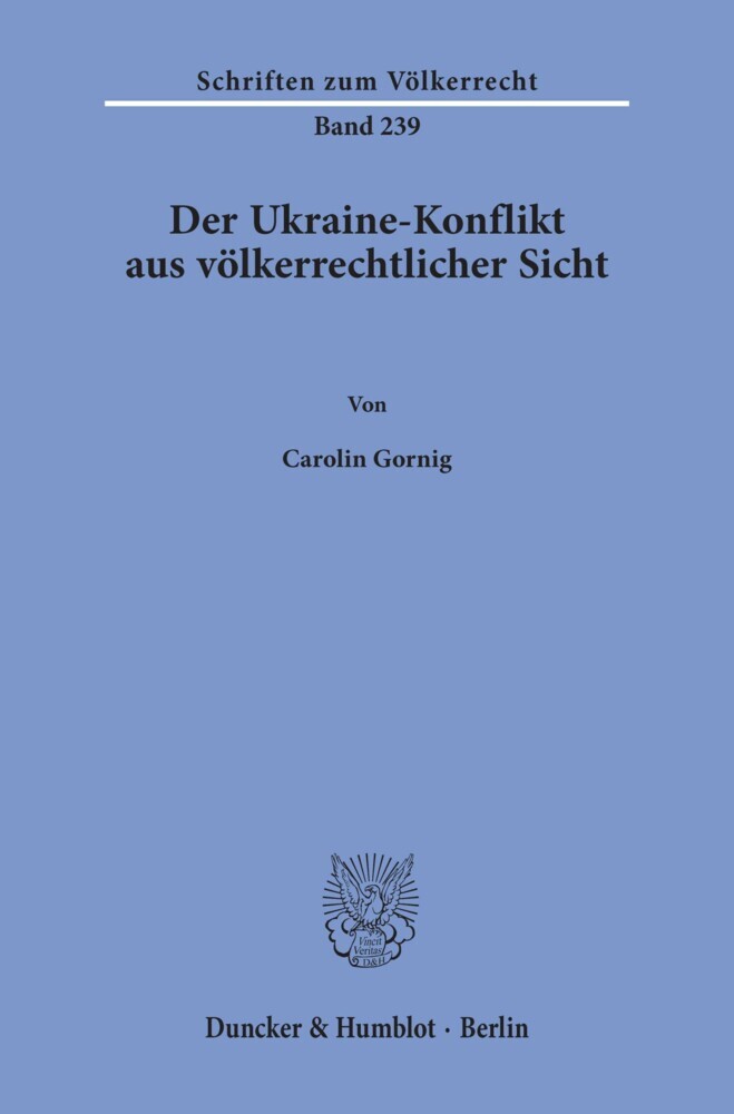 Der Ukraine-Konflikt aus völkerrechtlicher Sicht. main product photo
