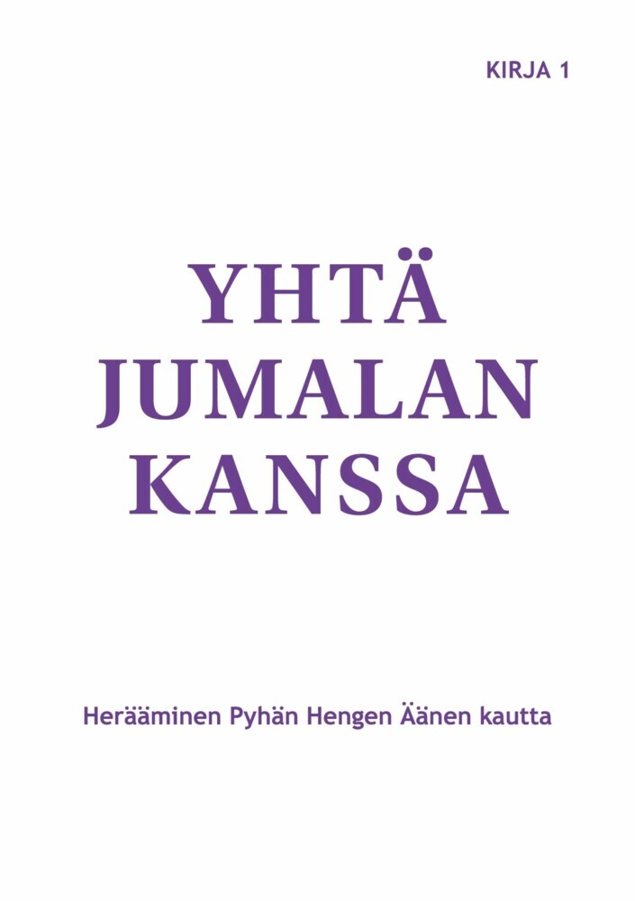 Yhtä Jumalan kanssa main product photo