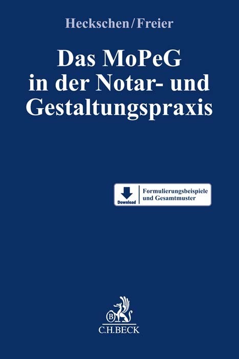 Das MoPeG in der Notar- und Gestaltungspraxis main product photo