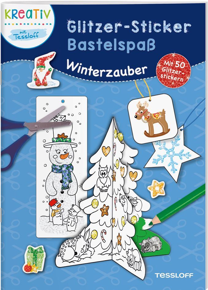 Glitzer-Sticker Bastelspaß. Winterzauber main product photo