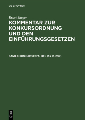 Konkursverfahren (     71-238.)