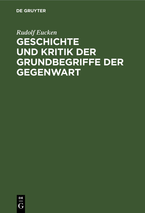 Geschichte und Kritik der Grundbegriffe der Gegenwart main product photo