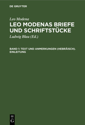 Text und Anmerkungen (Hebräisch). Einleitung