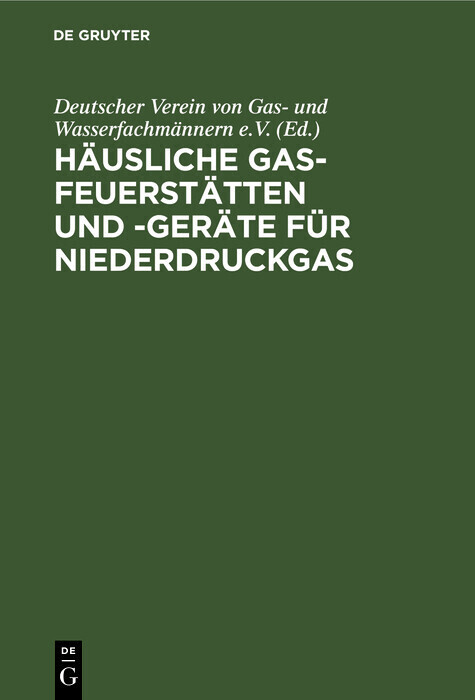 Häusliche Gas-Feuerstätten und -Geräte für Niederdruckgas main product photo
