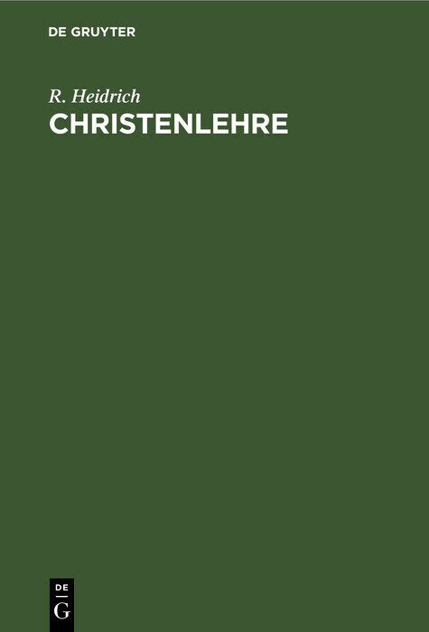 Christenlehre main product photo