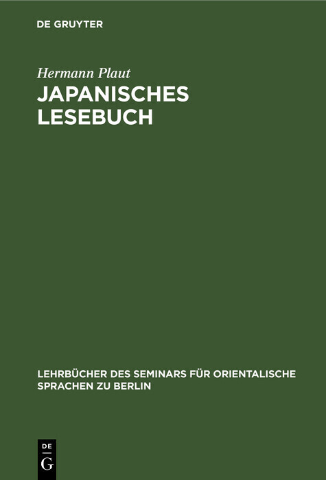 Japanisches Lesebuch main product photo
