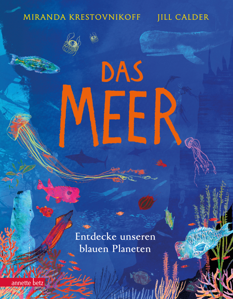 Das Meer - Wichtige Themen: Artenvielfalt und Naturschutz in einem extragroßen Buch mit Neonfarbe auf dem Cover main product photo