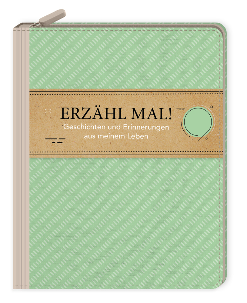 Eintragbuch mit Reißverschluss - Erzähl mal! Geschichten und Erinnerungen aus meinem Leben main product photo