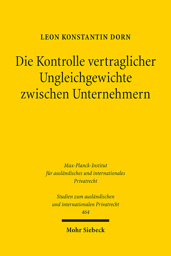 Die Kontrolle vertraglicher Ungleichgewichte zwischen Unternehmern main product photo