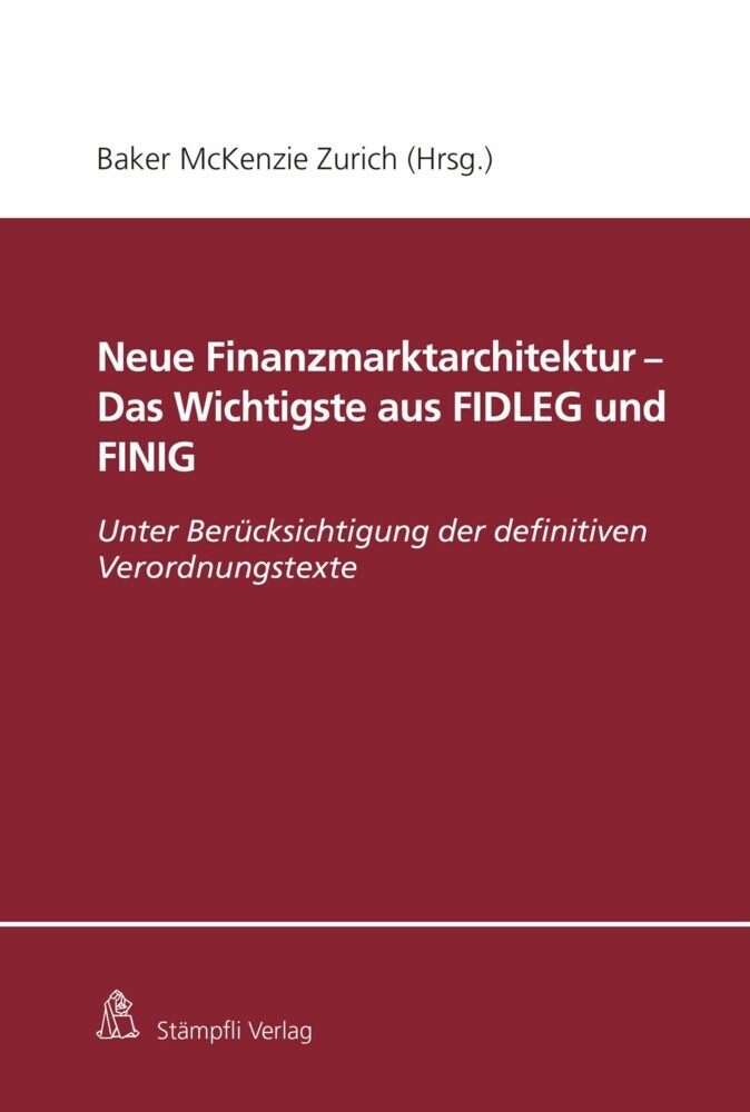Neue Finanzmarktarchitektur - Das Wichtigste aus FIDLEG und FINIG main product photo