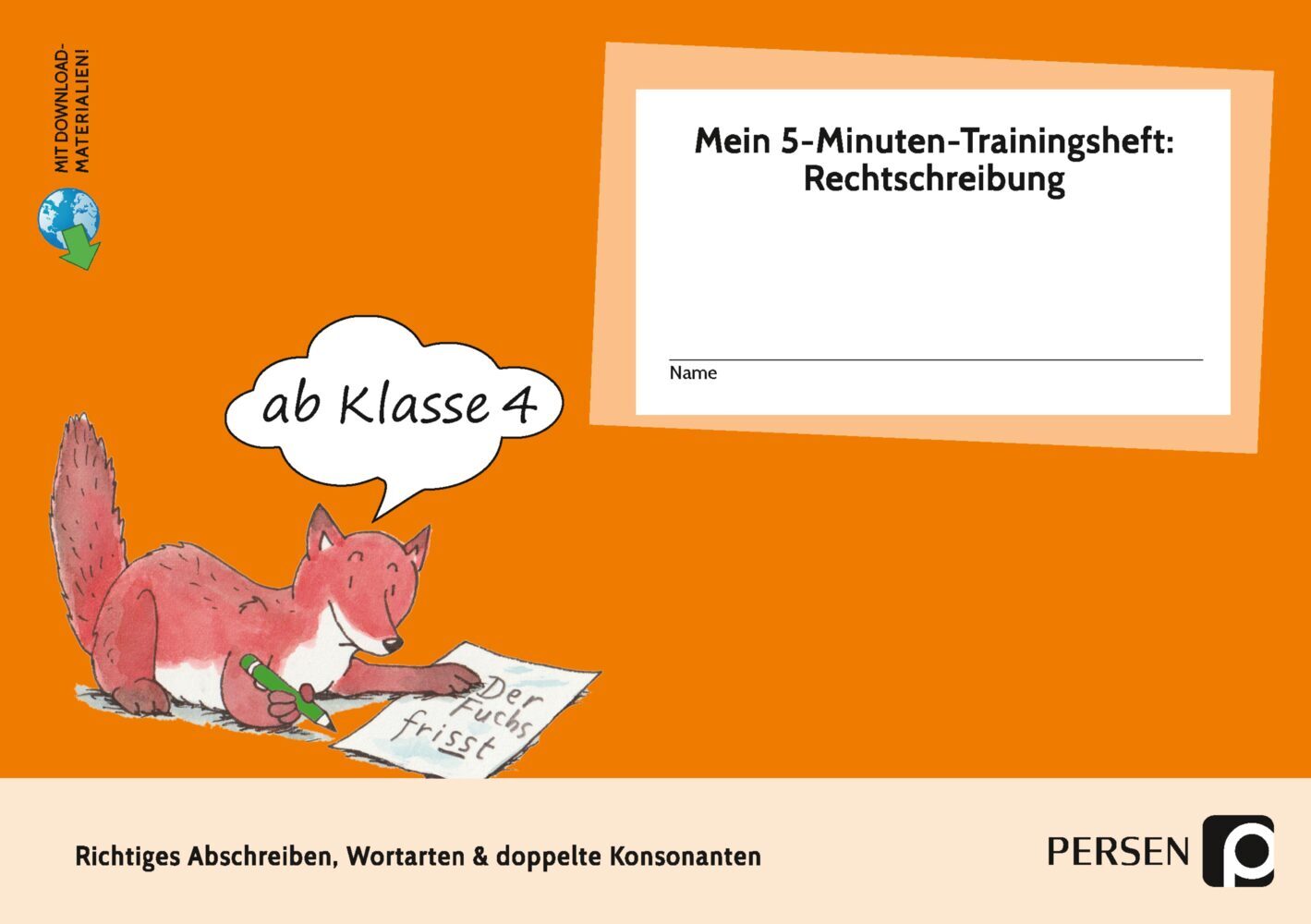 Mein 5-Min-Trainingsheft: Rechtschreibung 1, Kl. 4 main product photo