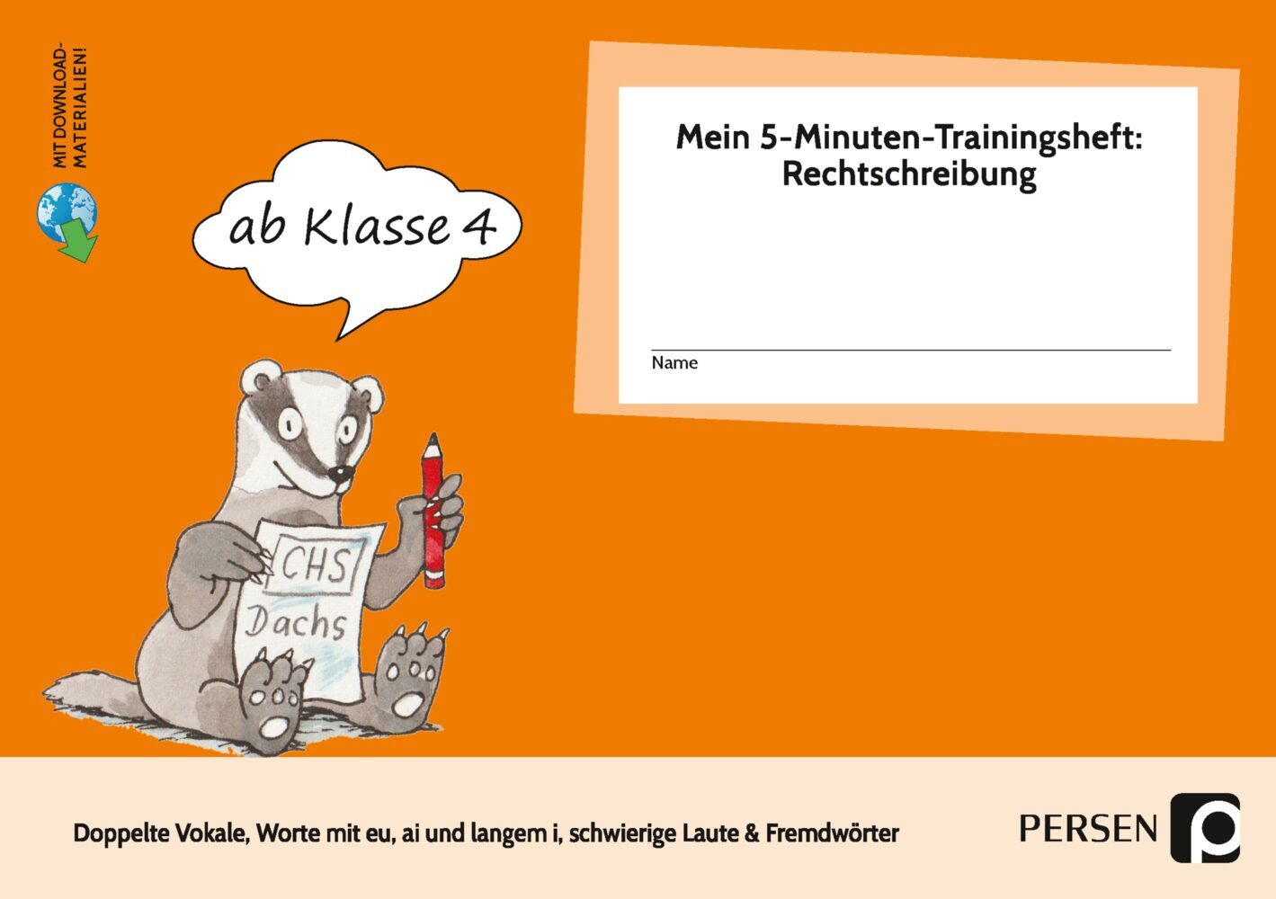 Mein 5-Min-Trainingsheft: Rechtschreibung 2, Kl. 4 main product photo