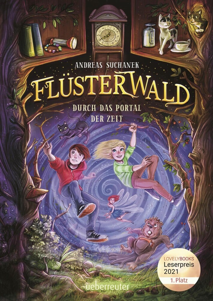 Flüsterwald - Durch das Portal der Zeit: Ausgezeichnet mit dem LovelyBooks-Leserpreis 2021: Kategorie Kinderbuch (Flüsterwald, Staffel I, Bd. 3) main product photo