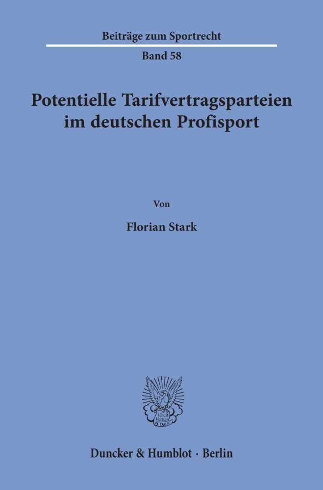 Potentielle Tarifvertragsparteien im deutschen Profisport. main product photo