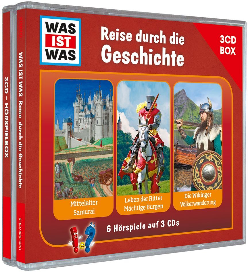 WAS IST WAS 3-CD Hörspielbox. Reise durch die Geschichte, Audio-CD main product photo