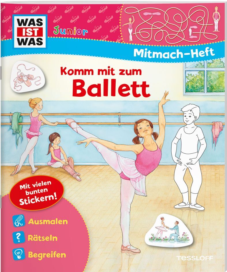 WAS IST WAS Junior Mitmach-Heft Komm mit zum Ballett main product photo