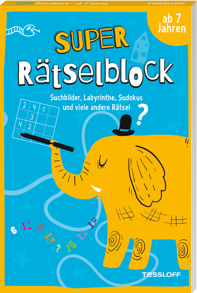Super Rätselblock ab 7 Jahren. Suchbilder, Labyrinthe, Sudokus und viele andere Rätsel main product photo