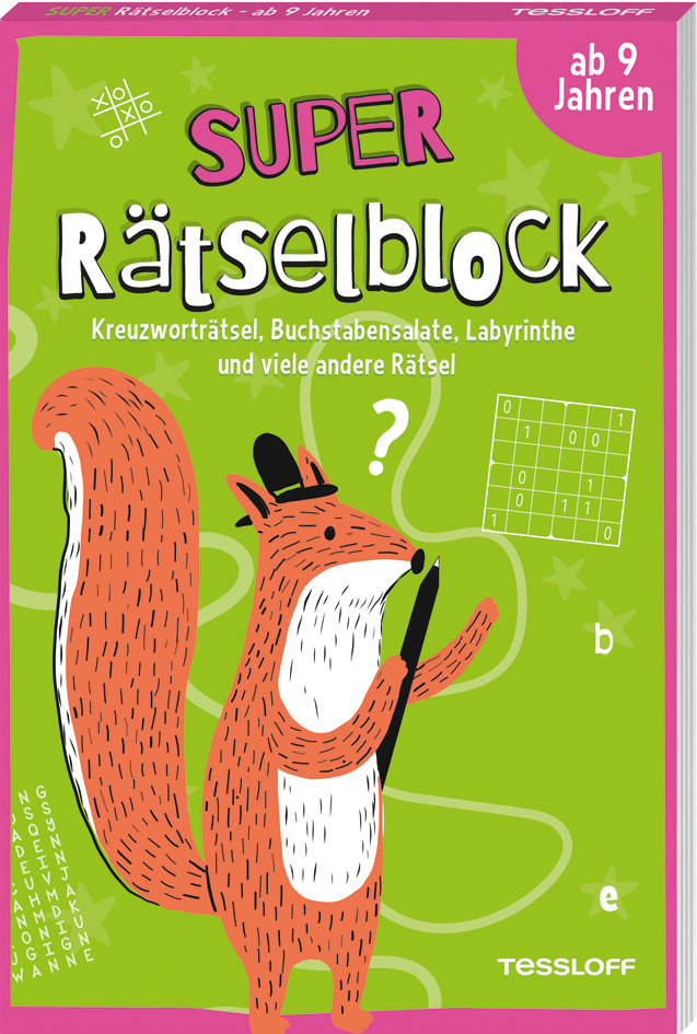Super Rätselblock ab 9 Jahren.Kreuzworträtsel, Buchstabensalate, Labyrinthe und viele andere Rätsel main product photo