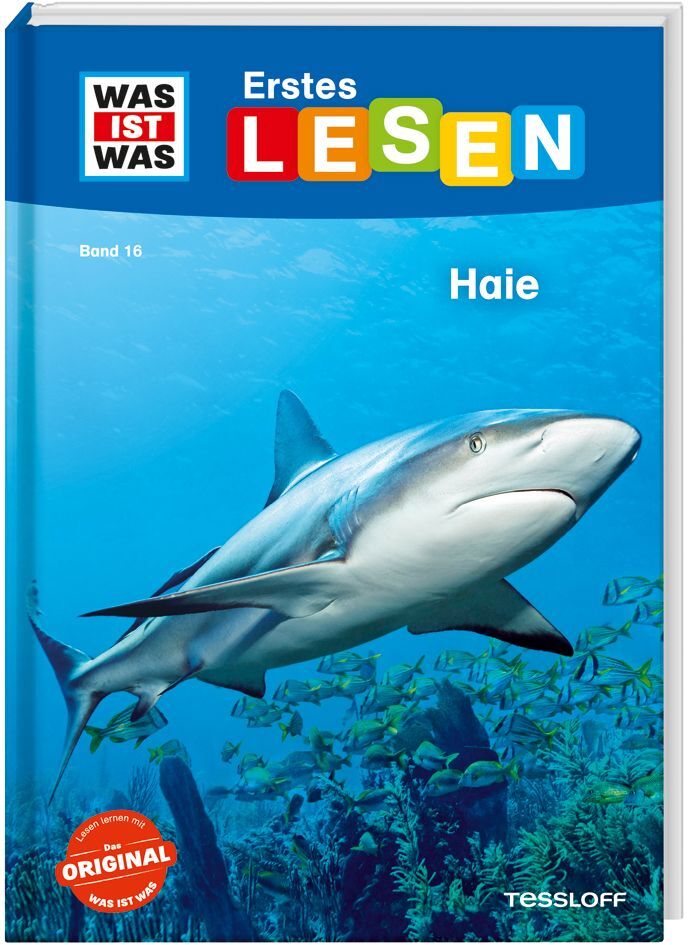 WAS IST WAS Erstes Lesen Band 16. Haie main product photo
