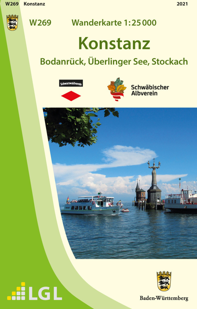 W269 Wanderkarte 1:25 000 Konstanz main product photo