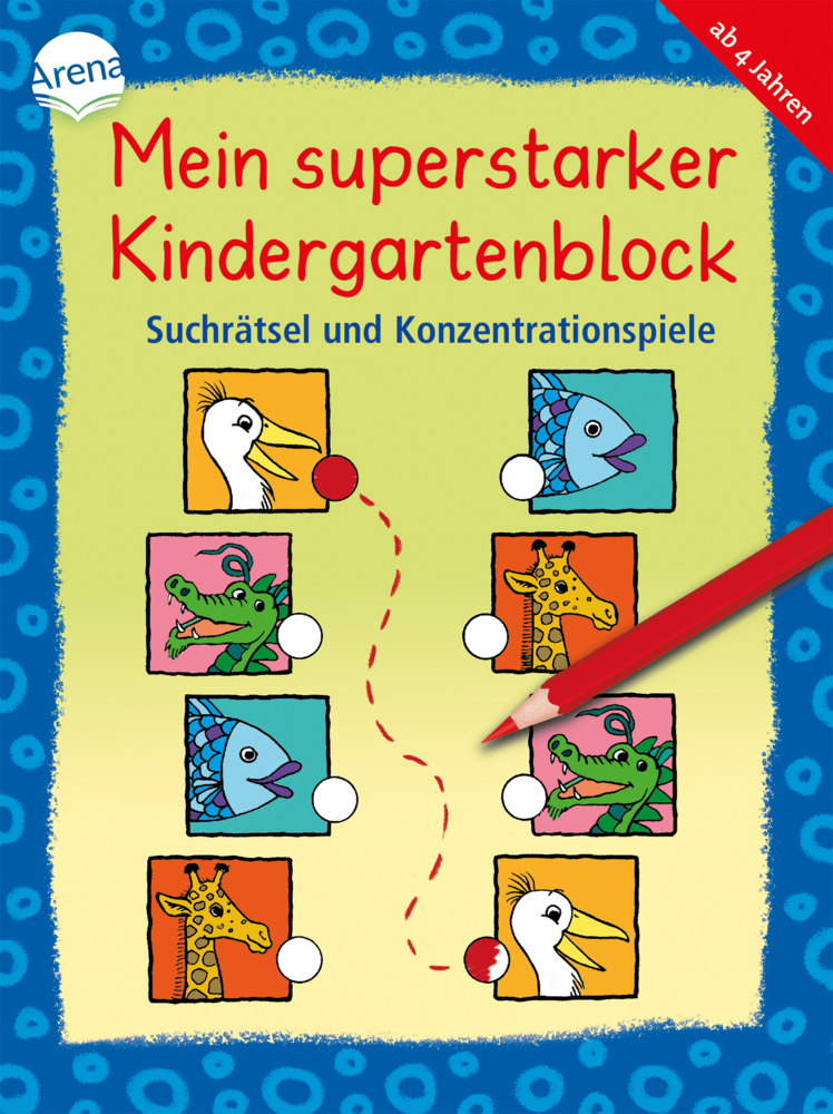 Mein superstarker Kindergartenblock. Suchrätsel und Konzentrationsspiele main product photo