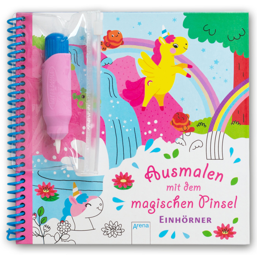 Ausmalen mit dem magischen Pinsel. Einhörner main product photo