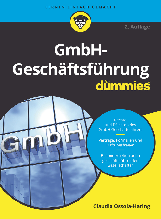 GmbH-Geschäftsführung für Dummies main product photo