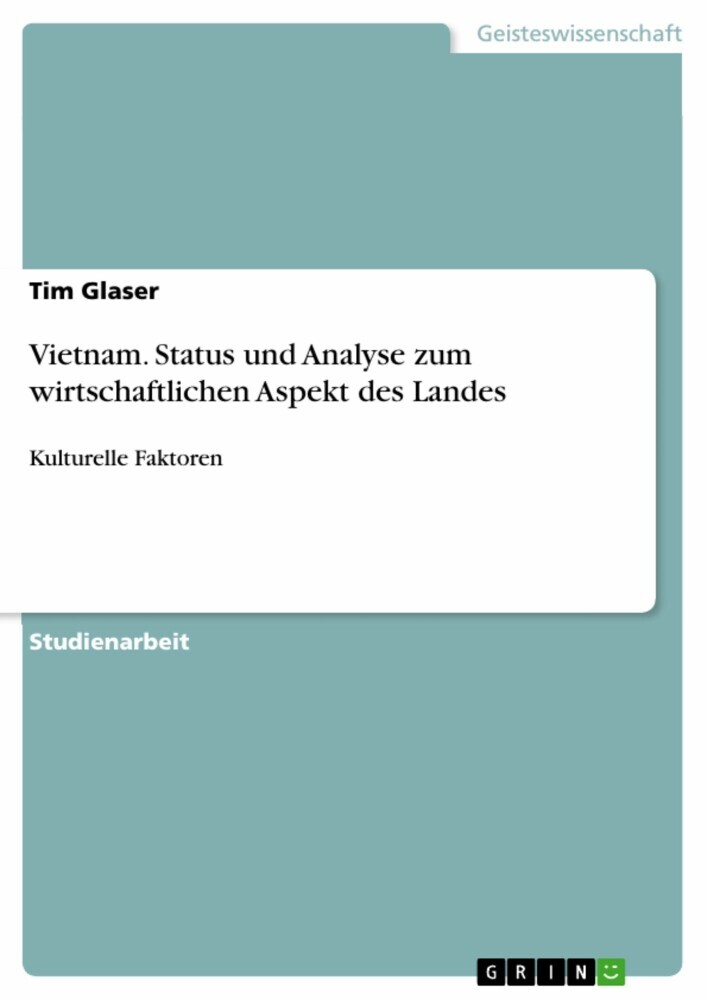 Vietnam. Status und Analyse zum wirtschaftlichen Aspekt des Landes main product photo