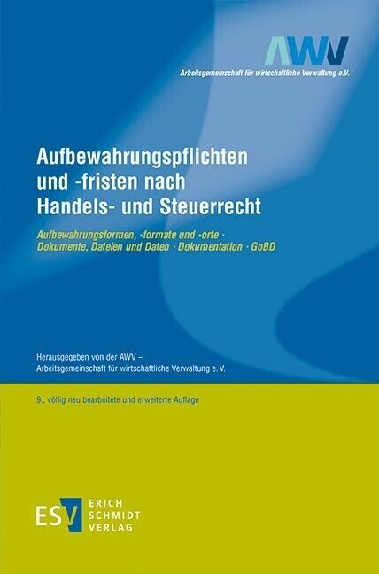 Aufbewahrungspflichten und -fristen nach Handels- und Steuerrecht main product photo