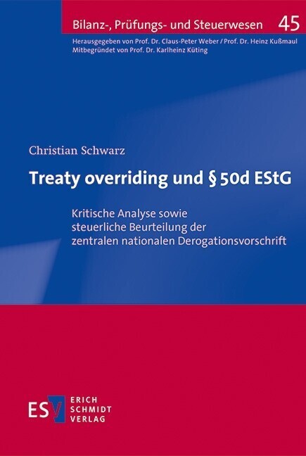 Treaty overriding und 50d EStG main product photo