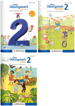 Sicher ins 3. Schuljahr - Paket: Rechnen - Schreiben - Lesen - Grammatik · Klasse 2, 3 Teile