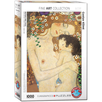 Mutter und Kind von Klimt - Detail (Puzzle)