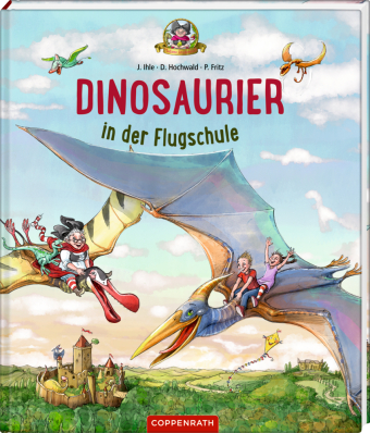 Dinosaurier in der Flugschule (