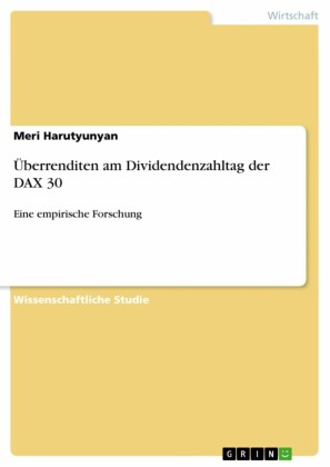 Überrenditen am Dividendenzahltag der DAX 30