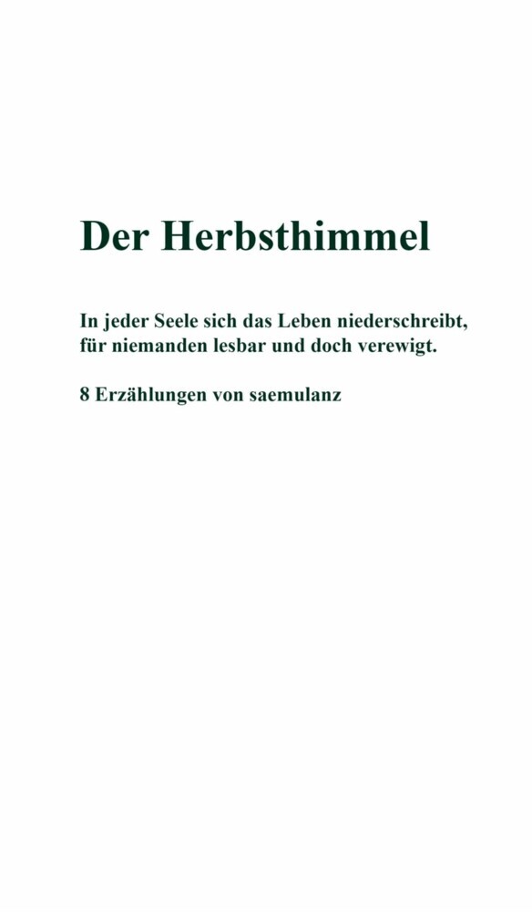 Der Herbsthimmel main product photo