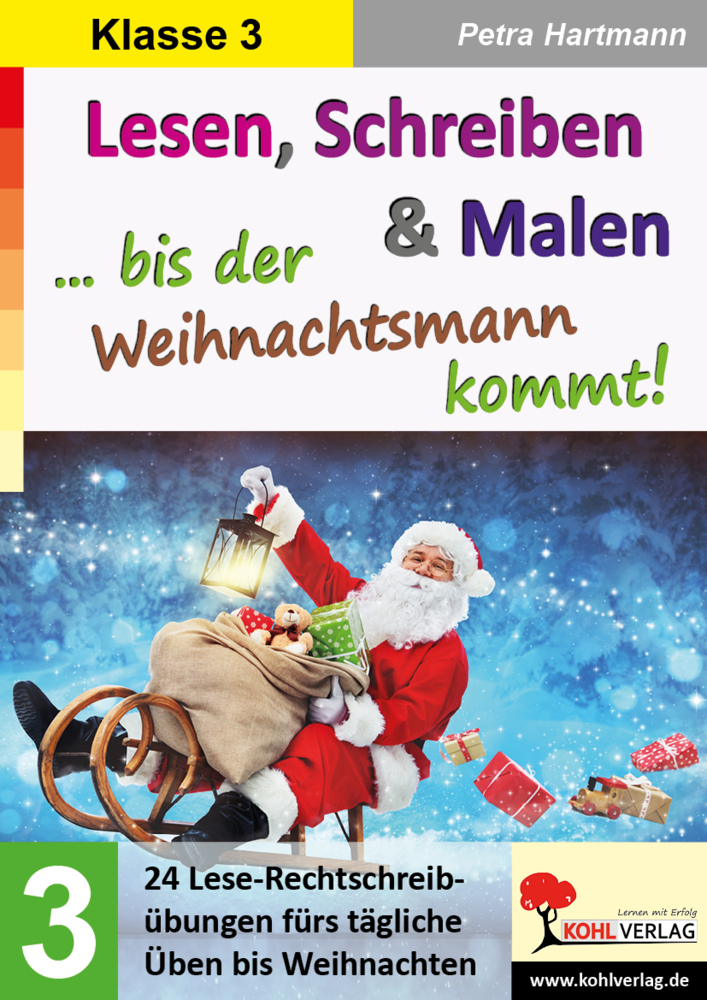 Lesen, Schreiben und Malen ... bis der Weihnachtsmann kommt! / Klasse 3 main product photo